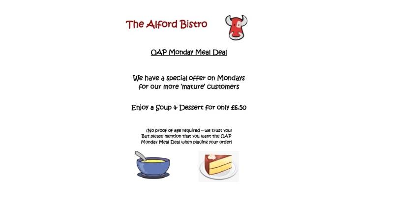 OAP Monday Meal Deal